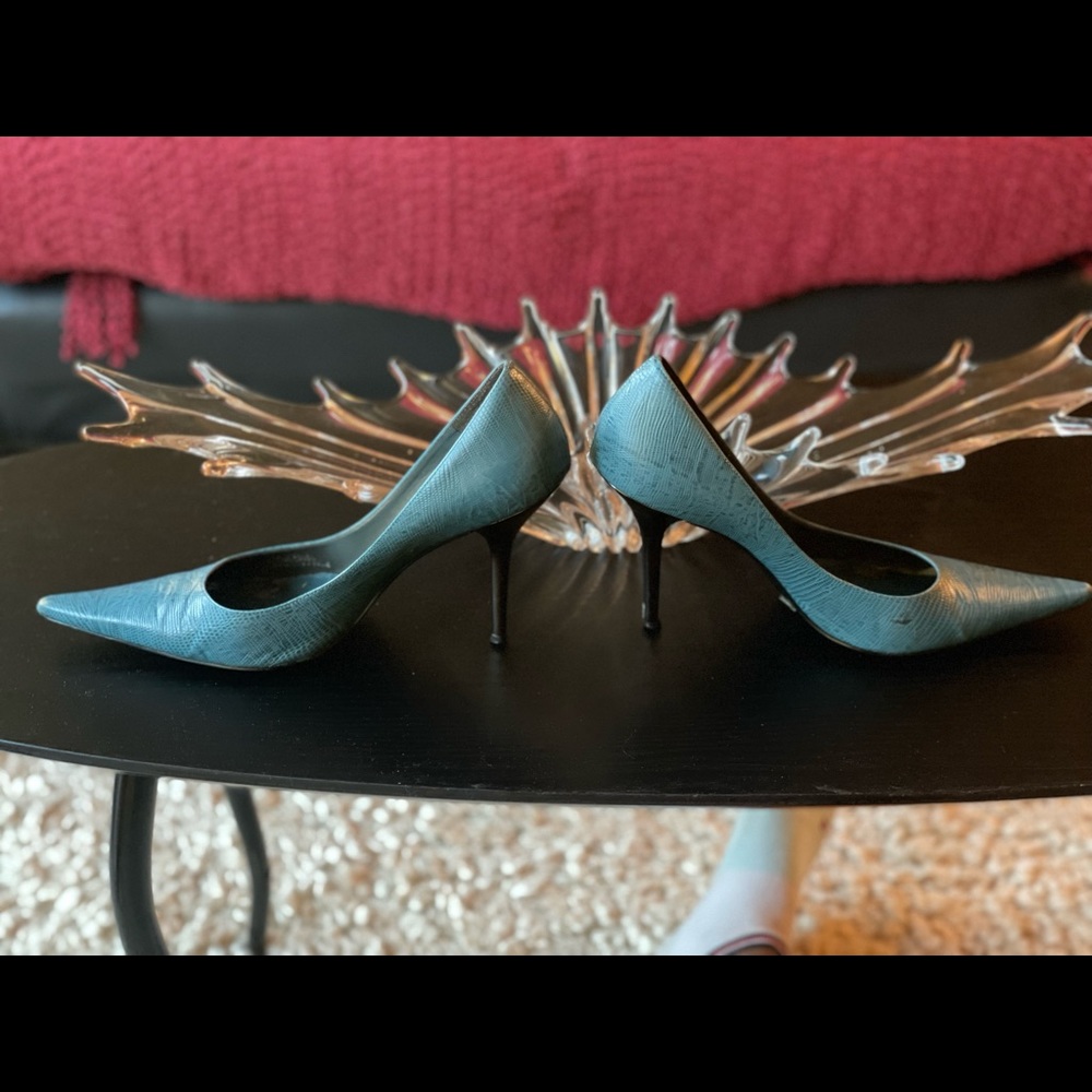 Silver high  heels